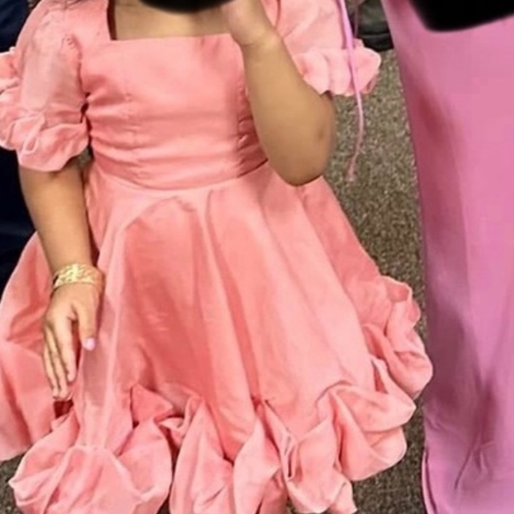 Ivy City Co Elegant Pink Kids Dress